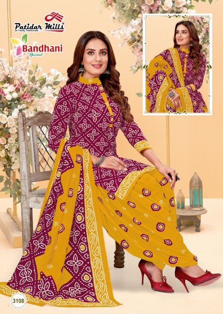 Patidar Bandhani Vol-31 Cotton Designer Patiyala Dress Material